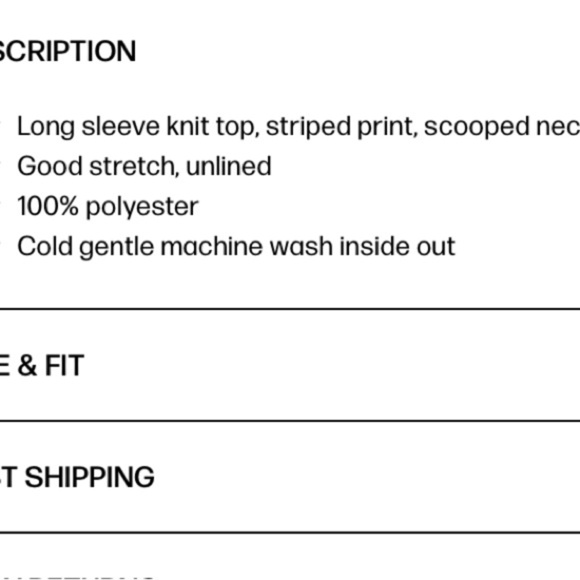 Princess Polly striped cropped sweater M/L NWT’s. - Picture 8 of 9